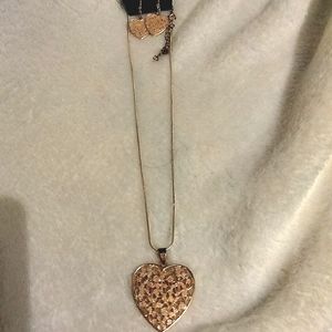 Jewelry Set, Rose Gold in Color, Brand New. 3 inch extender.